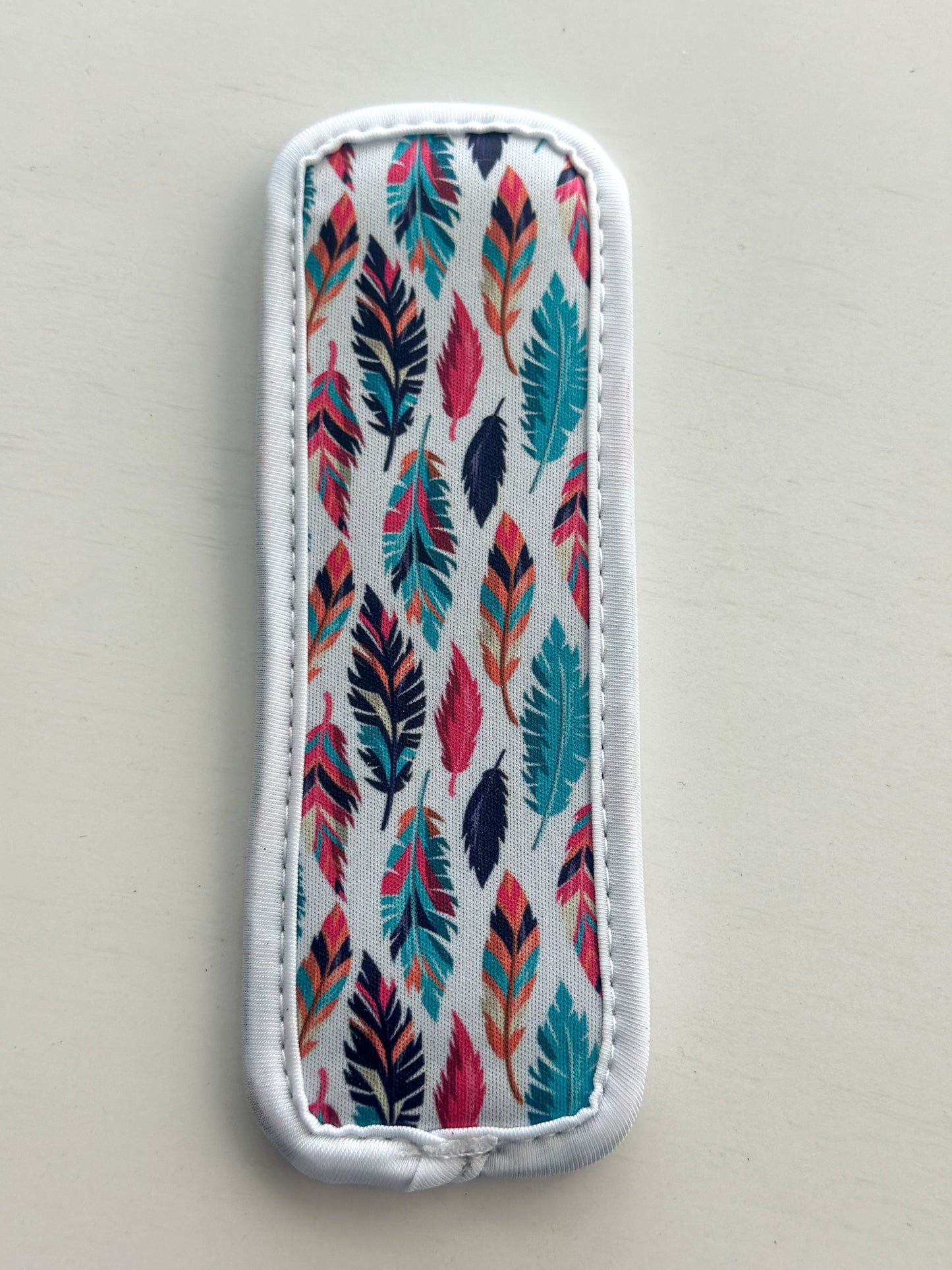 Neoprene Popsicle Holder "Feathers"
