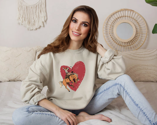 Bronco Heart Sweatshirt