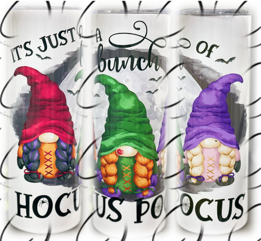 Bunch Of Hocus Pocus Gnomes 20oz Skinny Tumbler
