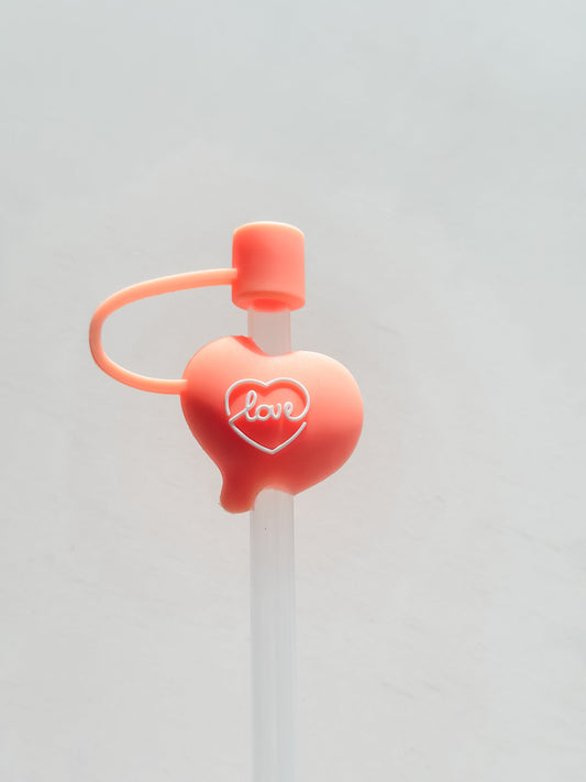 Straw Cover "Love Heart"