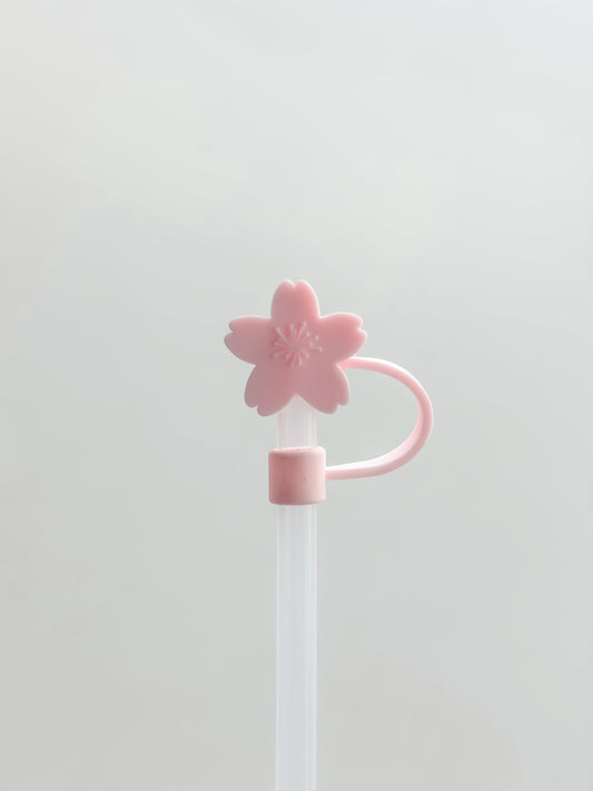 Straw Cover "Light Pink Cherry Blossom"