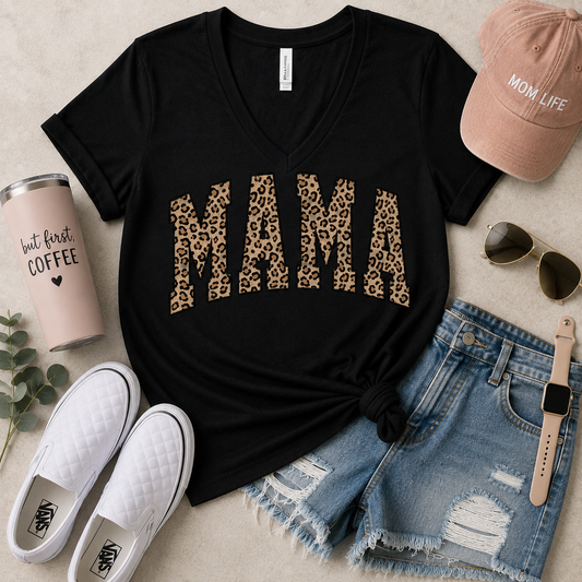 Mama Leopard V-NECK*