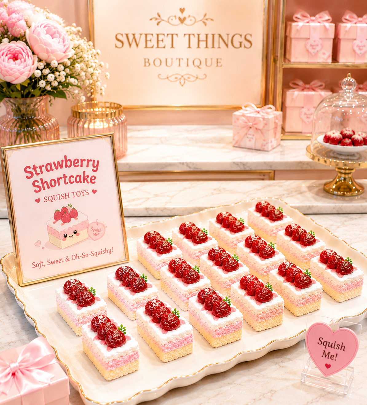 Ready to Ship | Strawberry Shortcake Squishy