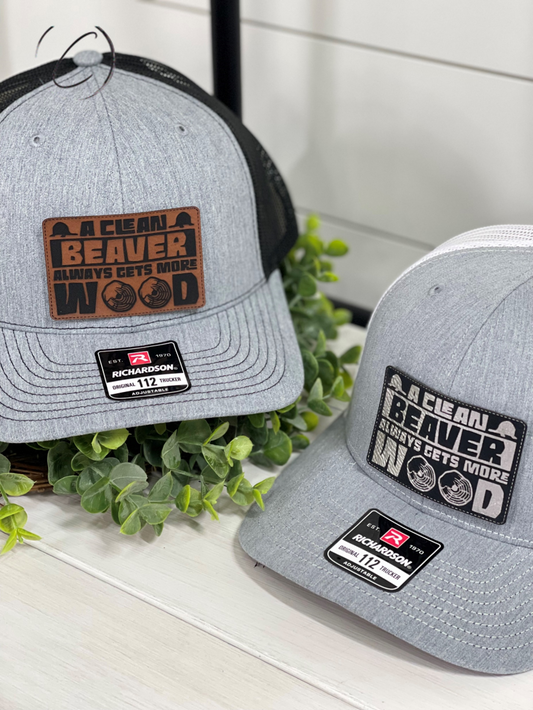 Adult Clean Beaver Gets More Wood Patch Snapback Hat