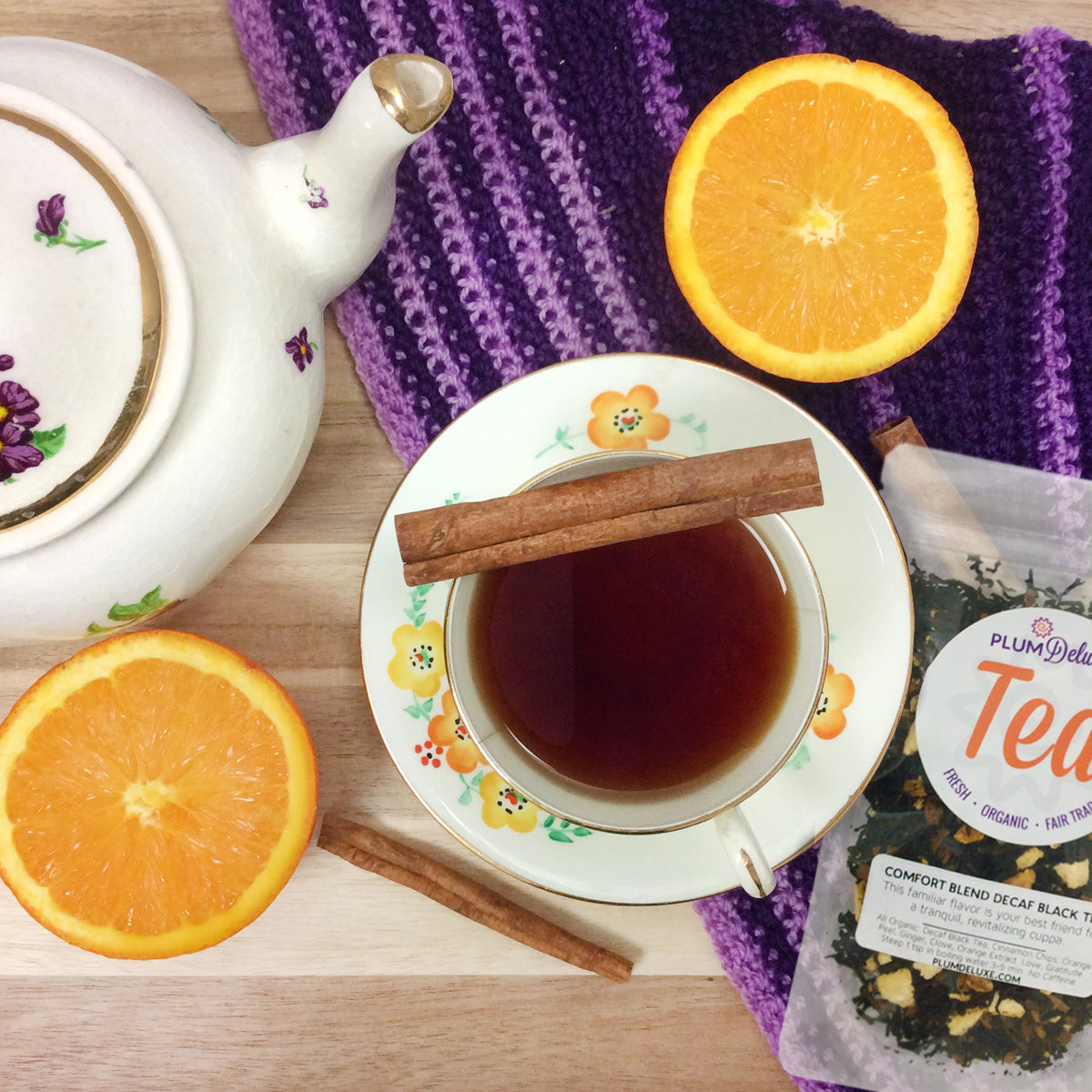 Comfort Blend Decaf Black Tea (Orange - Cinnamon)