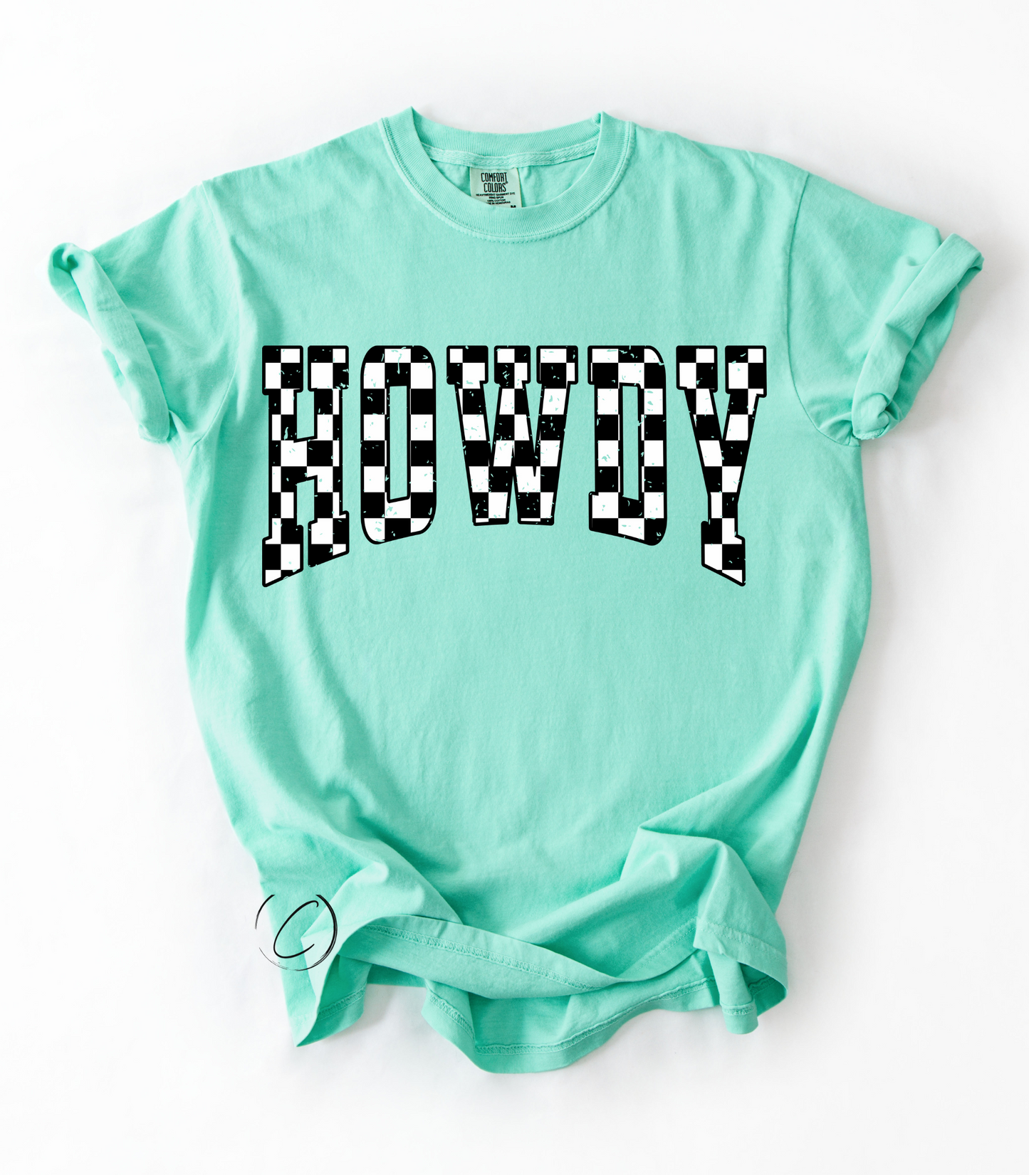 Howdy Checkered Graphic Tee