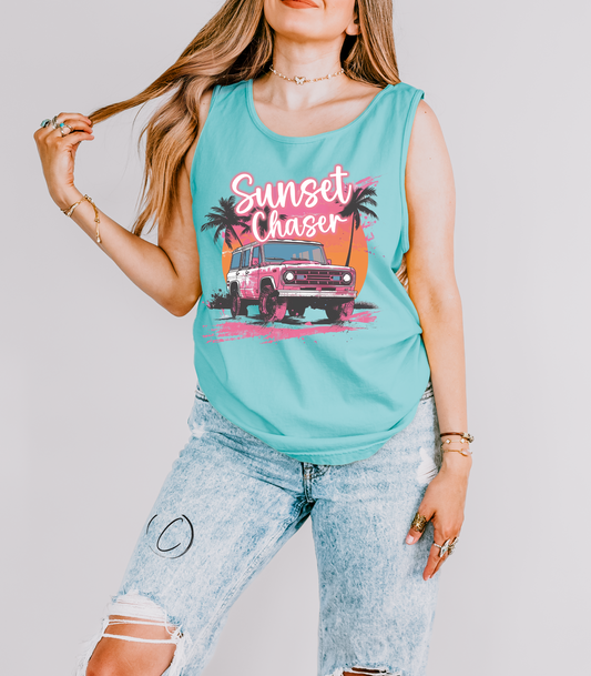 Sunset Chaser Graphic Tank Top
