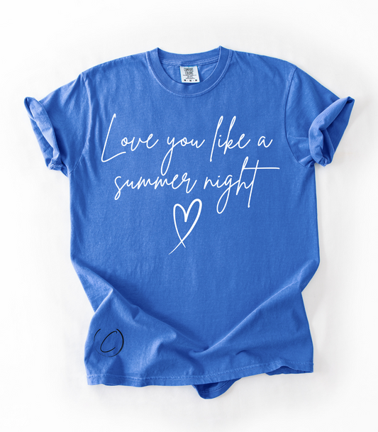 Love You Summer Night Graphic Tee