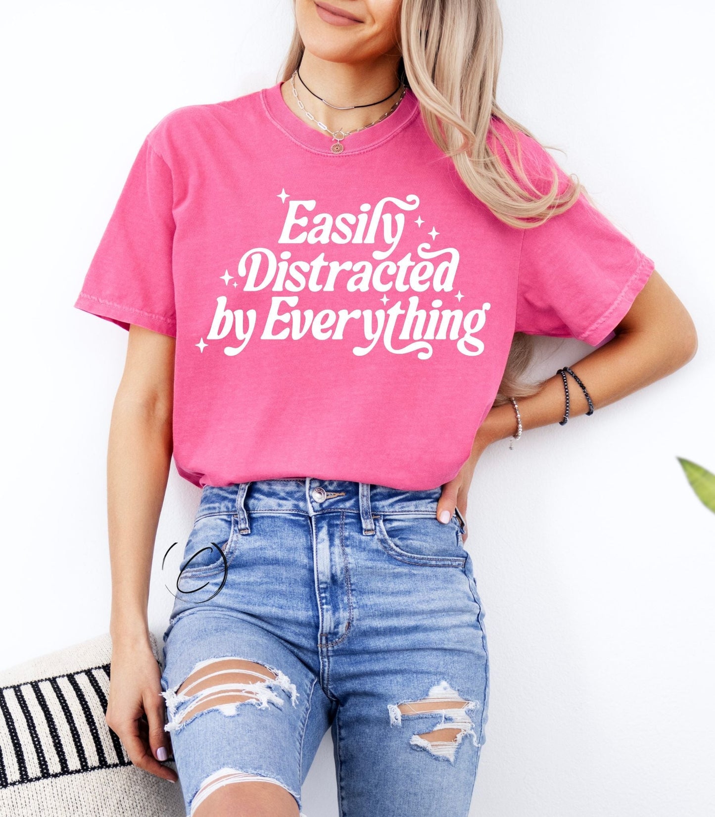 Easily Distracted By Everything Graphic Tee