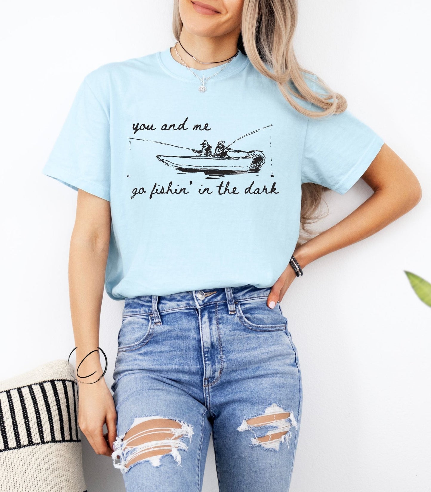 You & Me Go Fishing Graphic Tee
