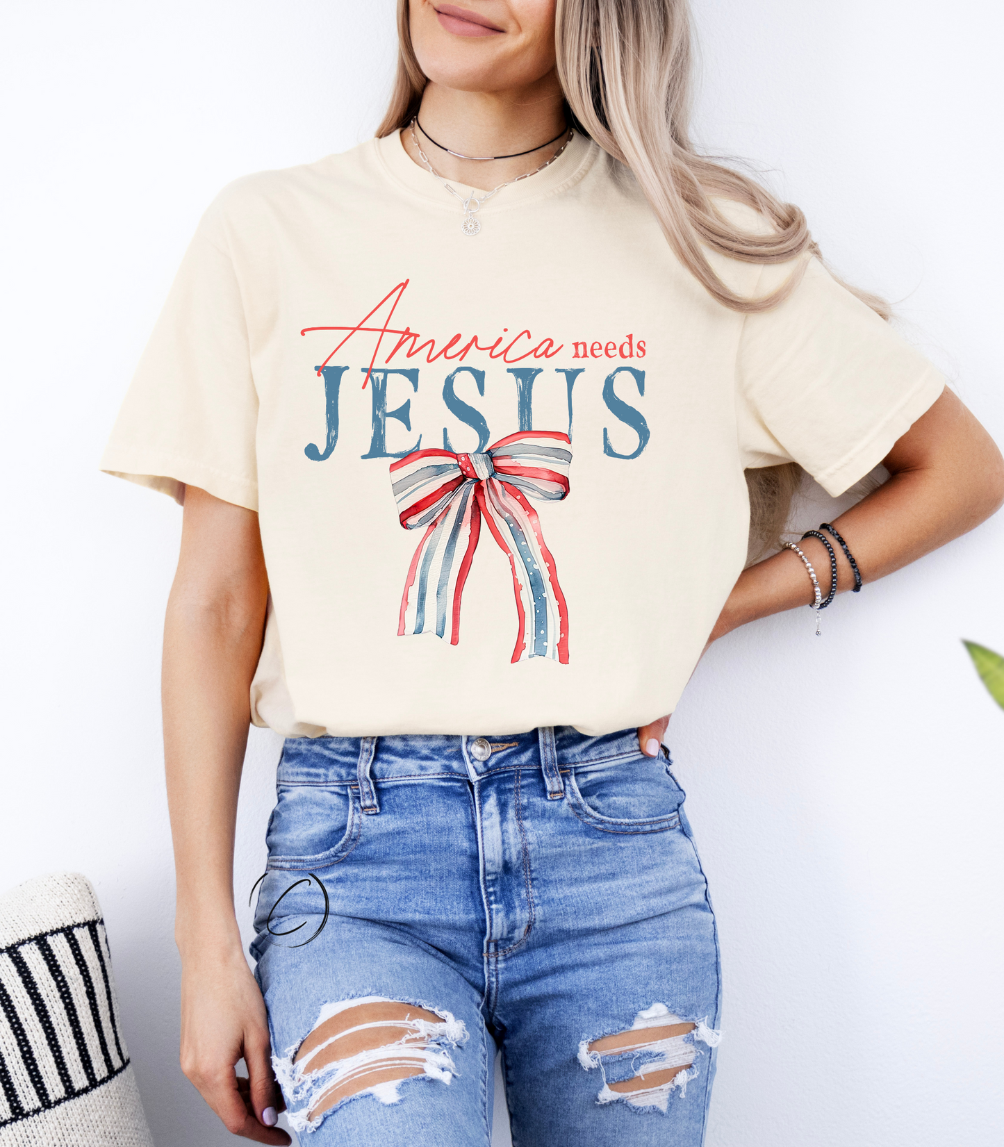 American Needs Jesus Graphic Tee