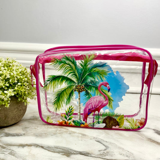 Clear Pouch - Flamingo - #1