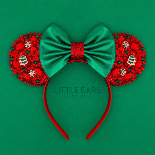 Christmas Tree Sparkle Mickey Ears