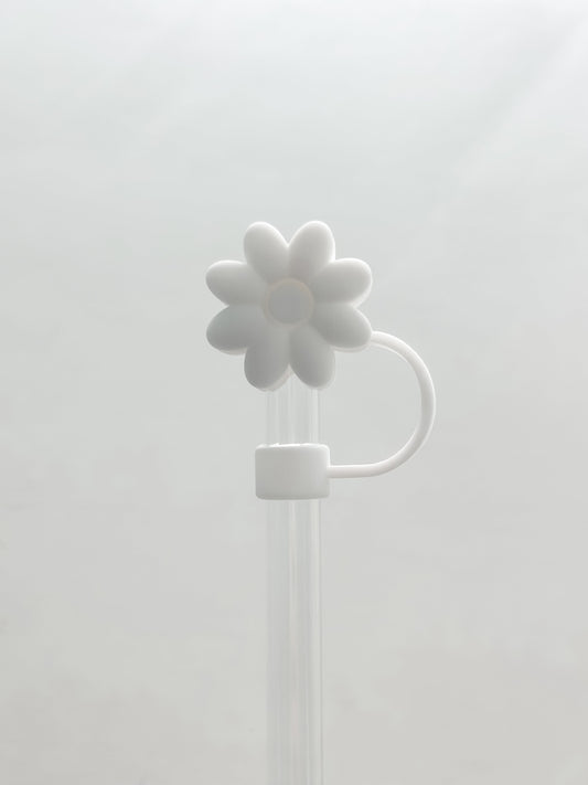 Straw Cover 10MM "White Flower"