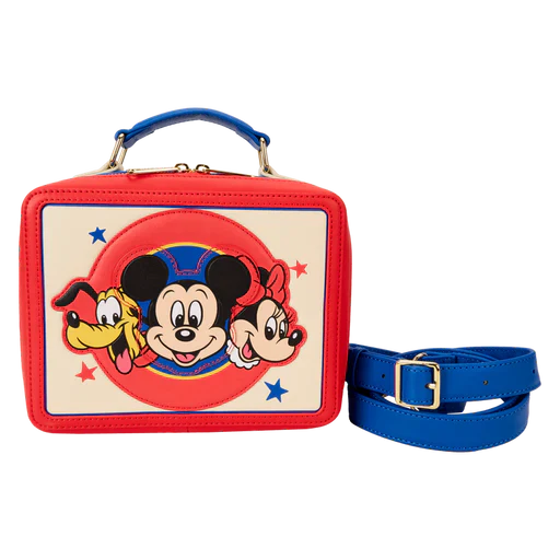 Disney Classic Mickey Mouse & Friends Vintage Lunchbox Crossbody Bag by Loungefly