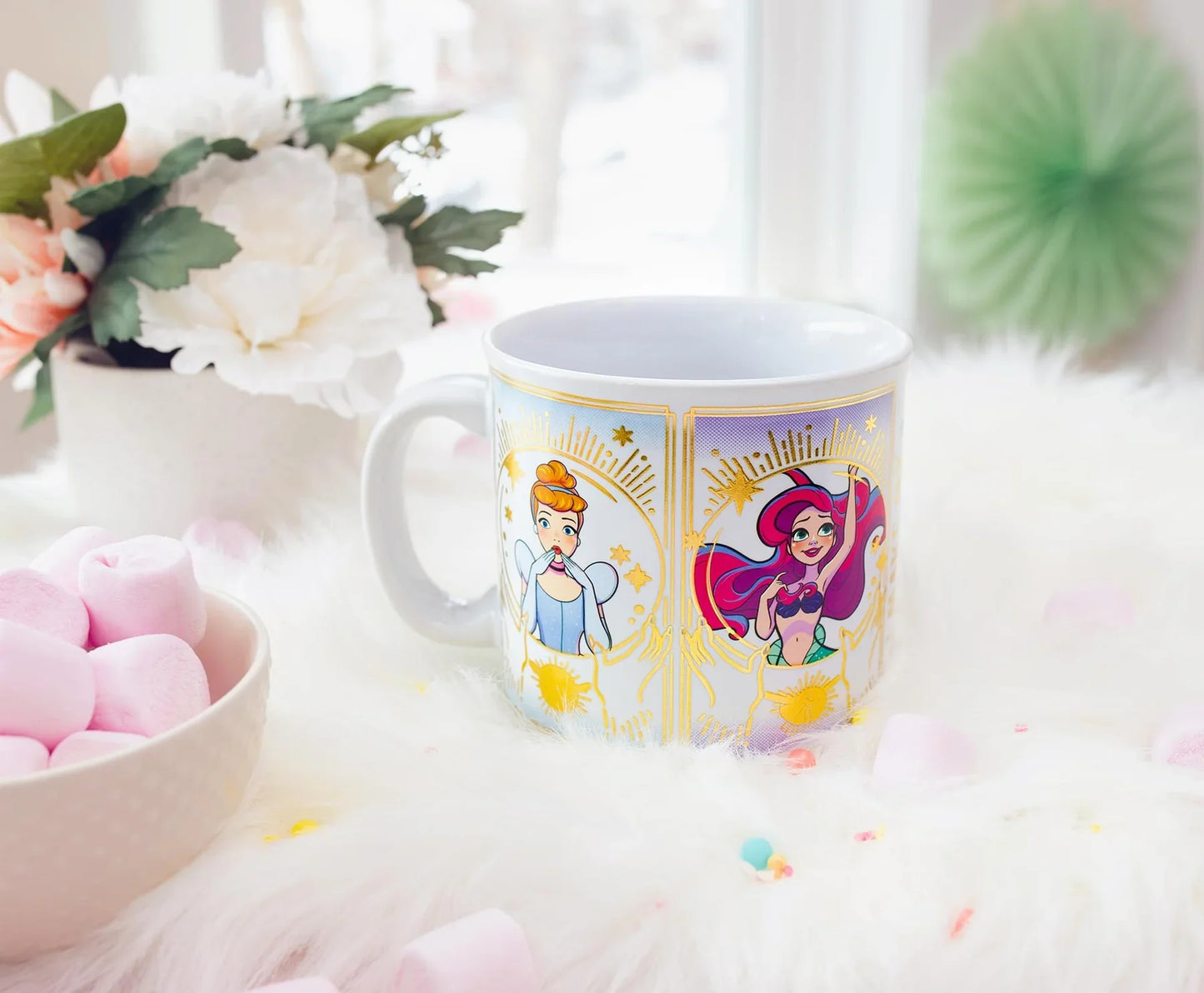 Disney Princess Mystic Tarot Card Ceramic Camper Mug