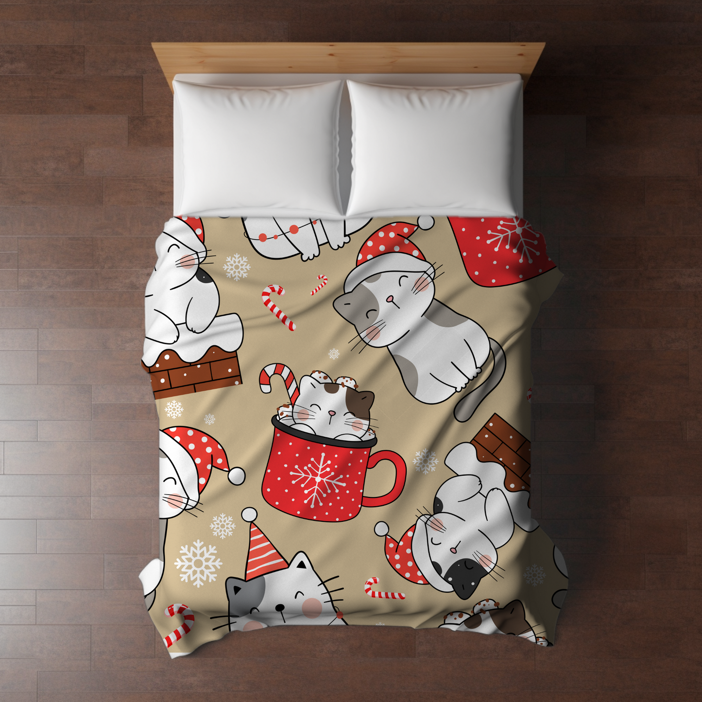 Blanket - Christmas - Cats - PREORDER