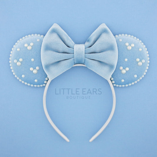 All Blue Pearls Mickey Ears