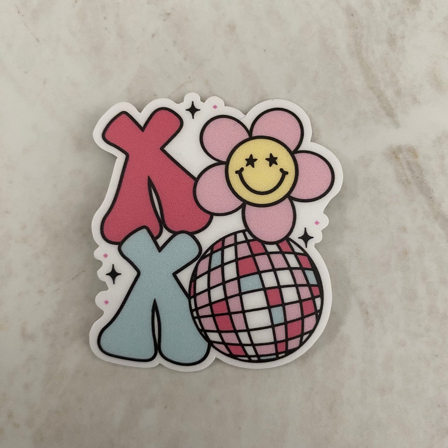 Vinyl Sticker - Love - XOXO Floral Disco