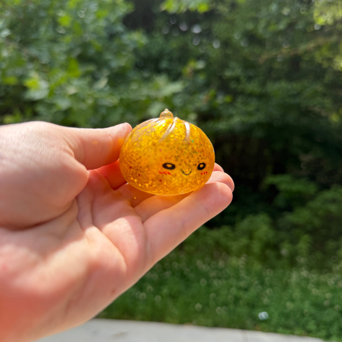 Squishy Toy - Mini Dumpling, Quick Glitter + Water Bead