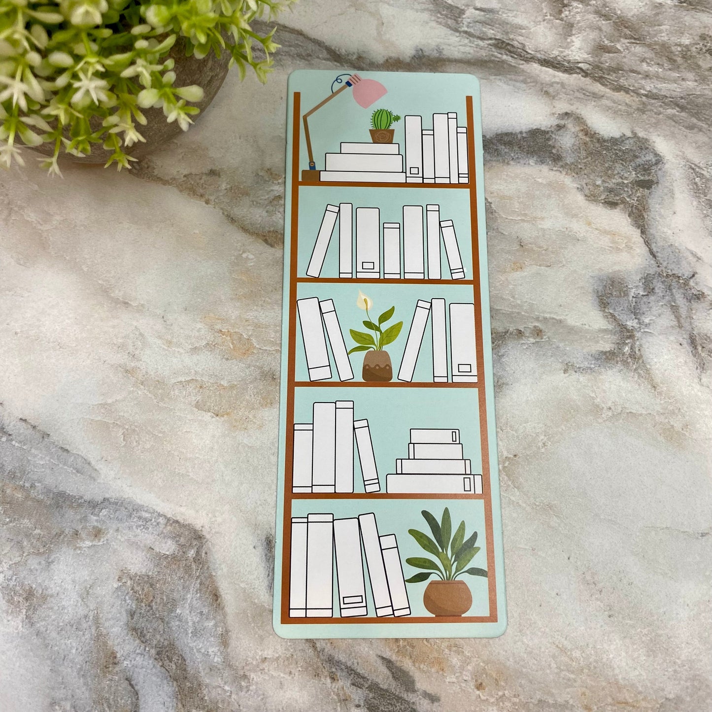 Bookmark - Mint Bookshelf