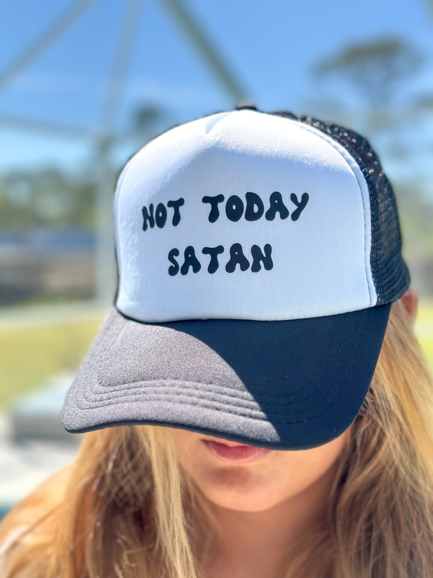 Value Foam Trucker Hat "Not Today Satan"