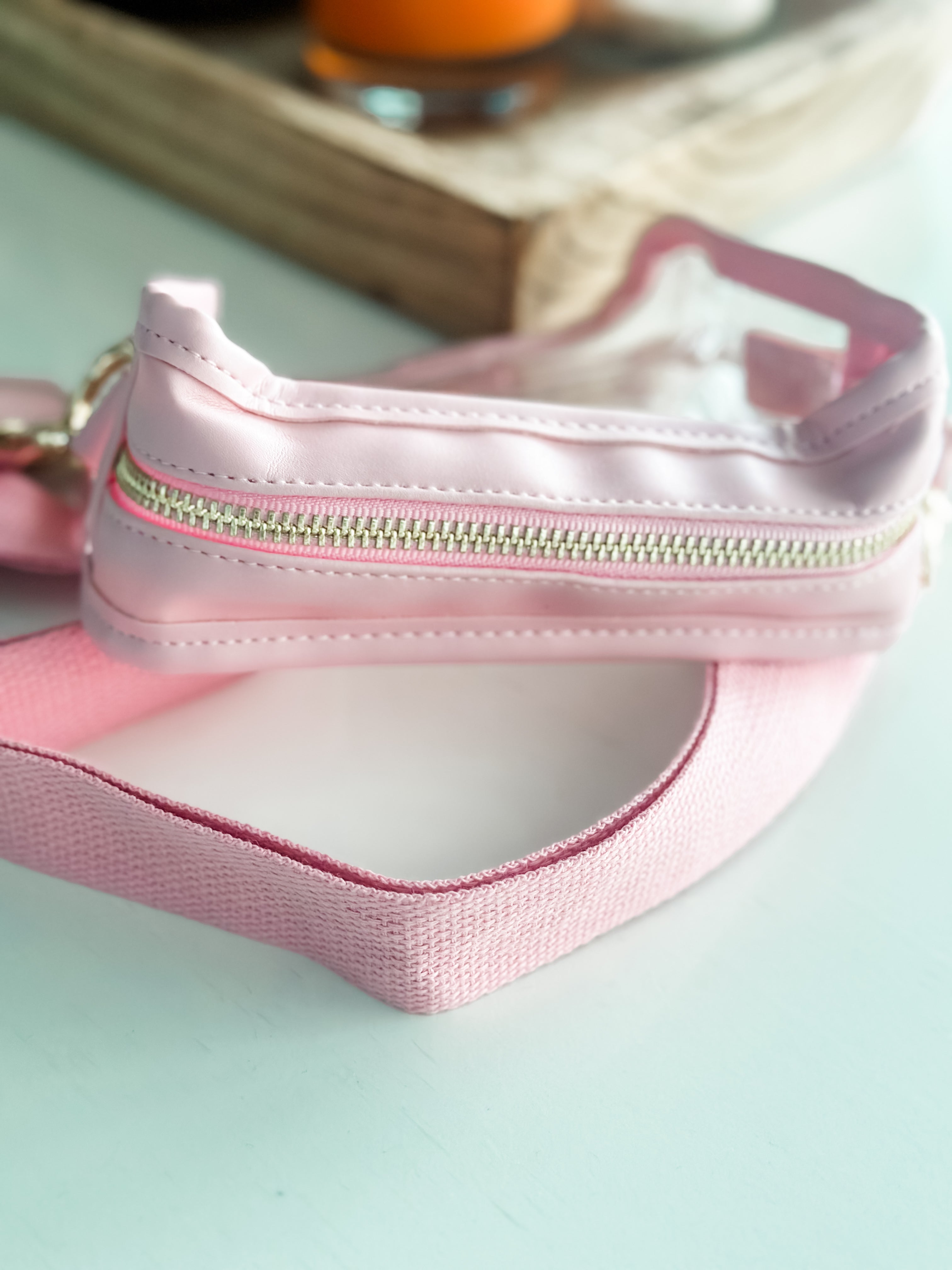 Chelsey Clear Stadium Bag "Pink"