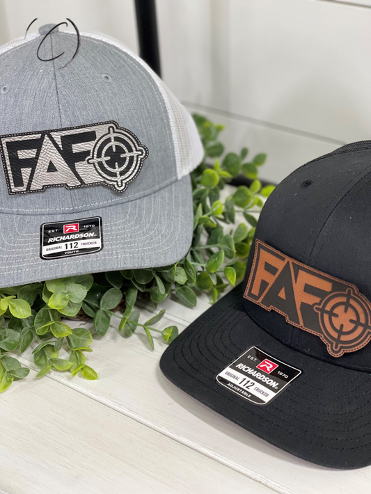 Adult FAFO Target Patch Snapback Hat