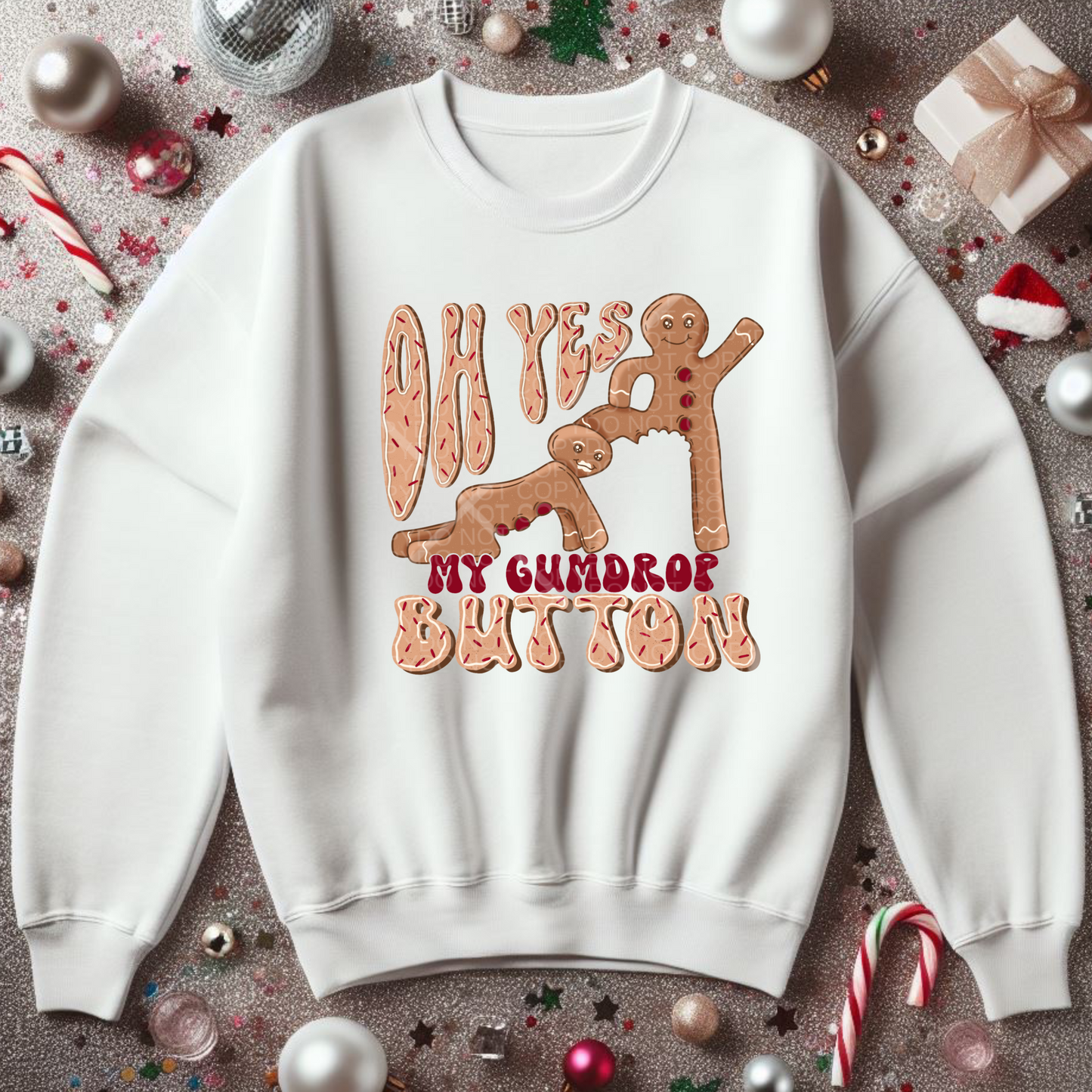 My Gumdrop Button Crewneck Sweatshirt