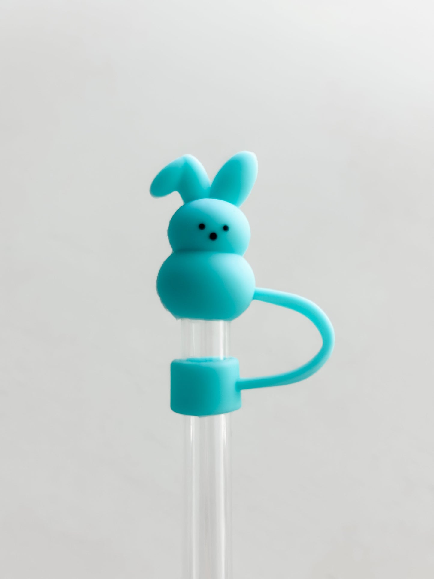 Straw Cover 10MM "Turquoise Bunny"
