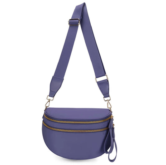 The Roni Nylon Crossbody - Solid Cloud Purple