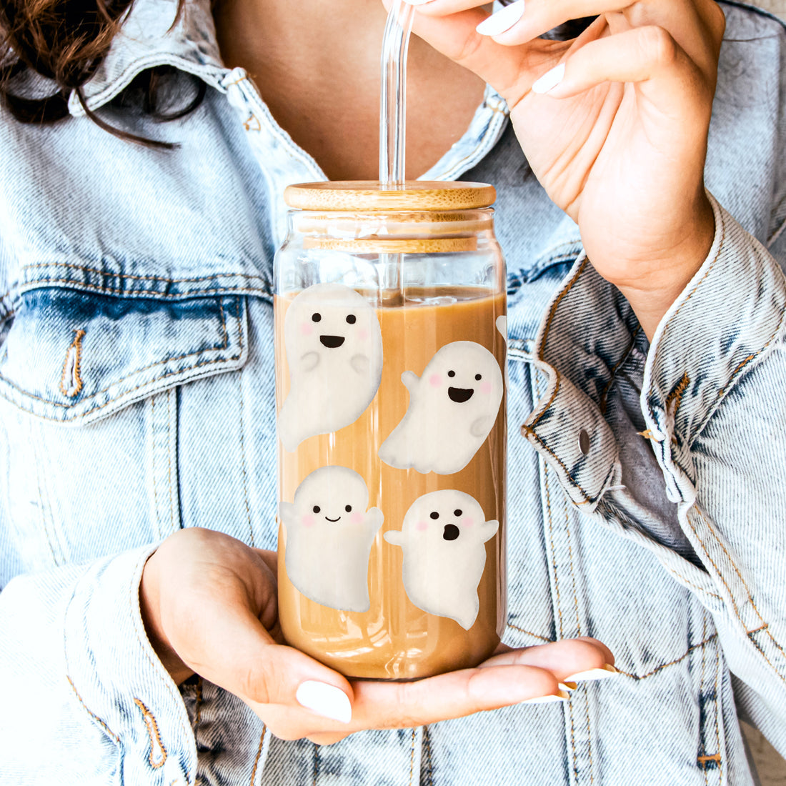 spooky season tumbler
ghost coffee station
halloween drink collection
spooky season home items
ghost themed kitchen decor