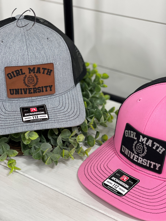 Adult Girl Math University Patch Snapback Hat