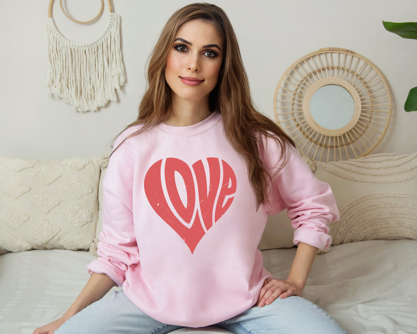 Groovy Heart Love Sweatshirt