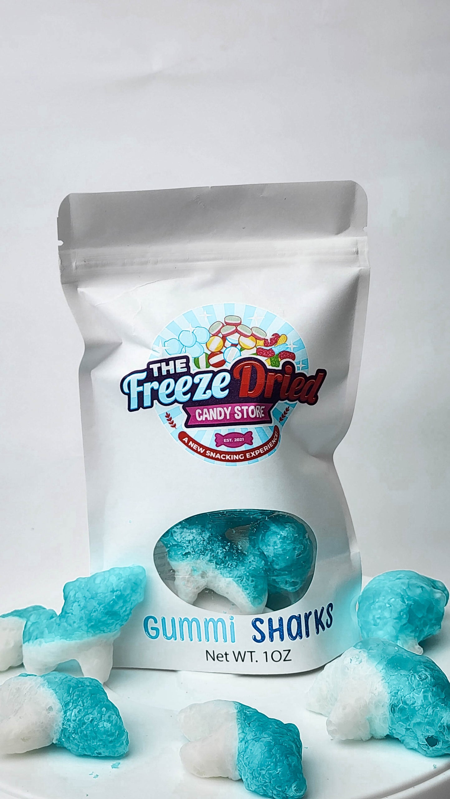 Freeze Dried Gummi Sharks