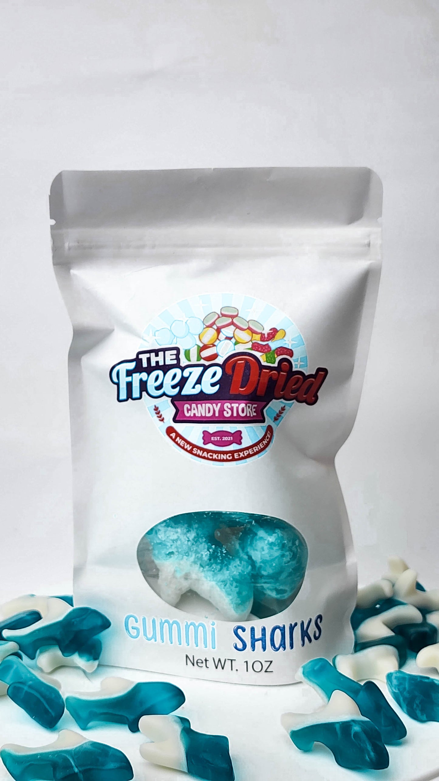 Freeze Dried Gummi Sharks