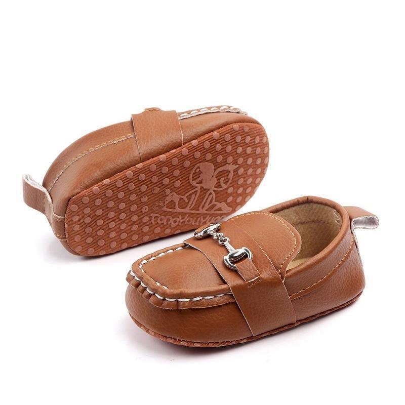 Leather Baby Shoes Fashion Infant Boys Girls Anti-slip Soft Sole Newborn First Walkers Luxury Shoes Design For Kids