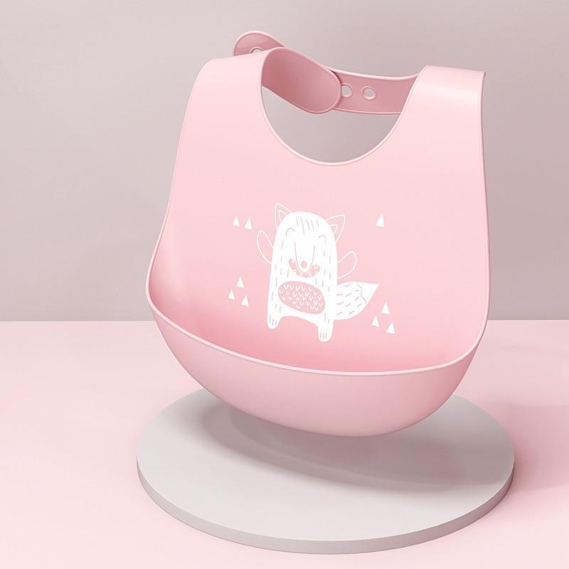 Adjustable Oil-proof  Food Grade Silicone Drool bib Soft And Comfortable Saliva Towel Lunch Baby Bib For Babies and Kids