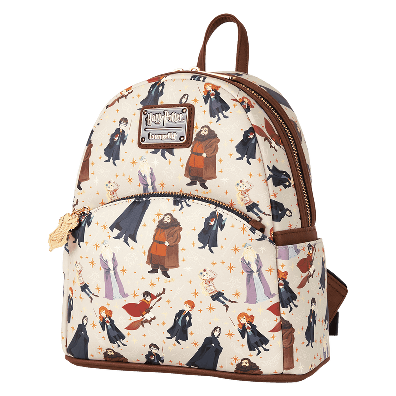 Loungefly Harry Potter Hogwarts All-Over Print Mini Backpack