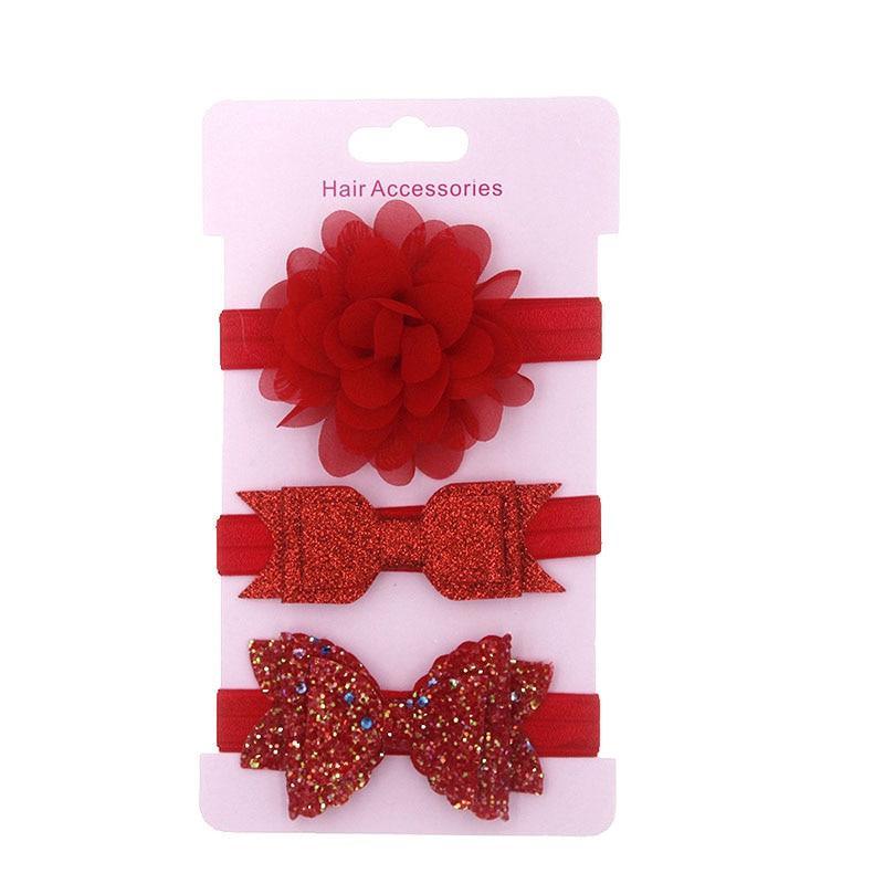 Luxury Modern Baby Headband Crown Flower Bows Hairband Baby Girl Headbands Newborn Hair Accessories Elastic Baby Hair Band