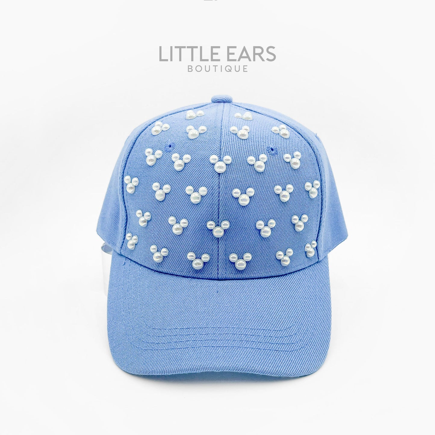 Blue Pearls Mickey Hat