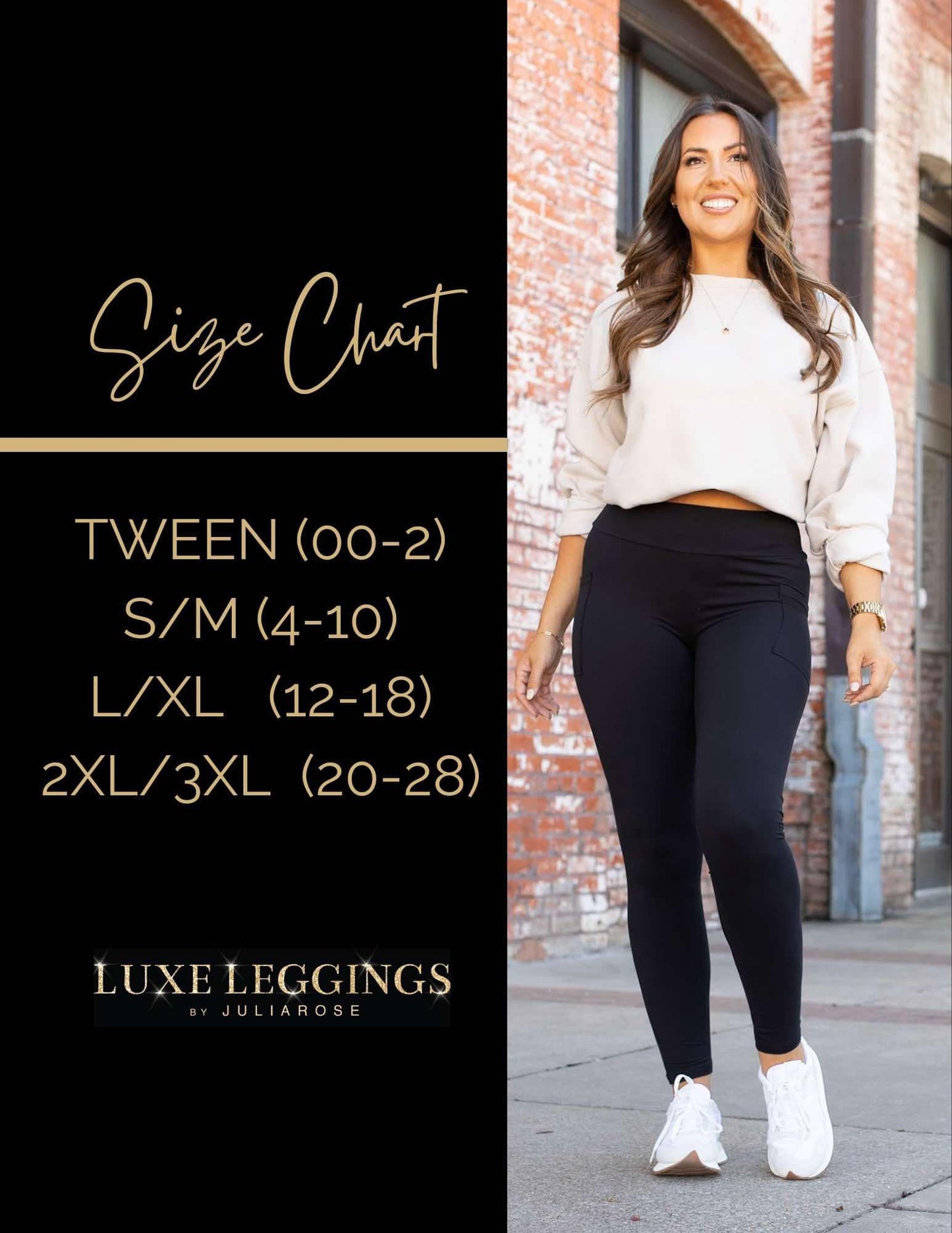 PreOrder  | BLACK FULL-LENGTH Leggings with POCKET - Luxe Leggings by Julia Rose® R5