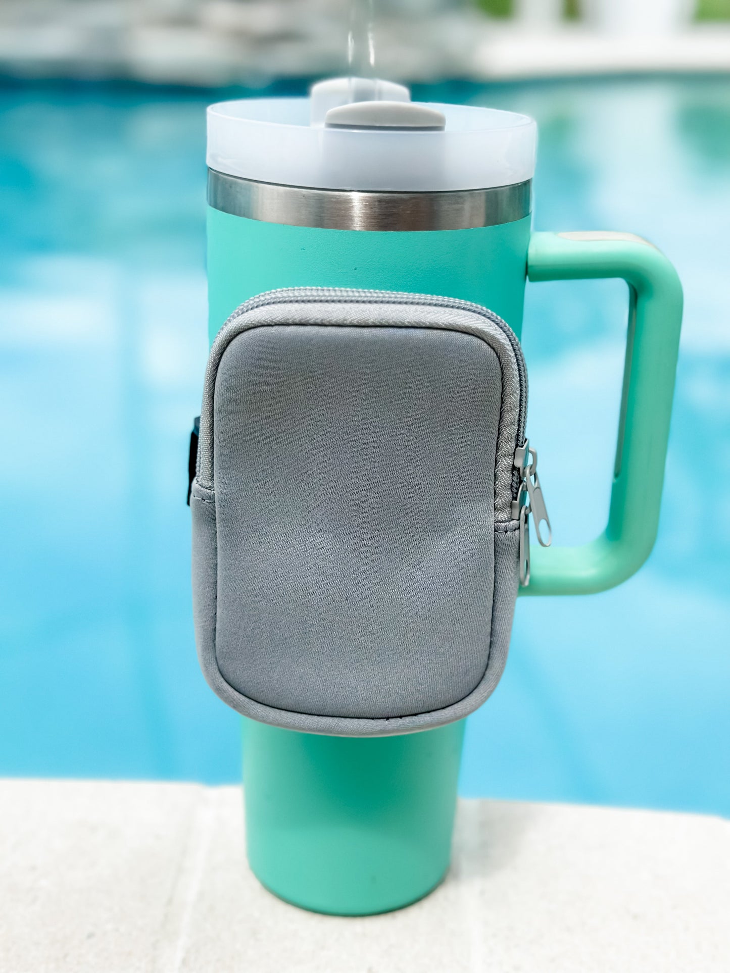 "The Billie" Cup Bag Light Gray