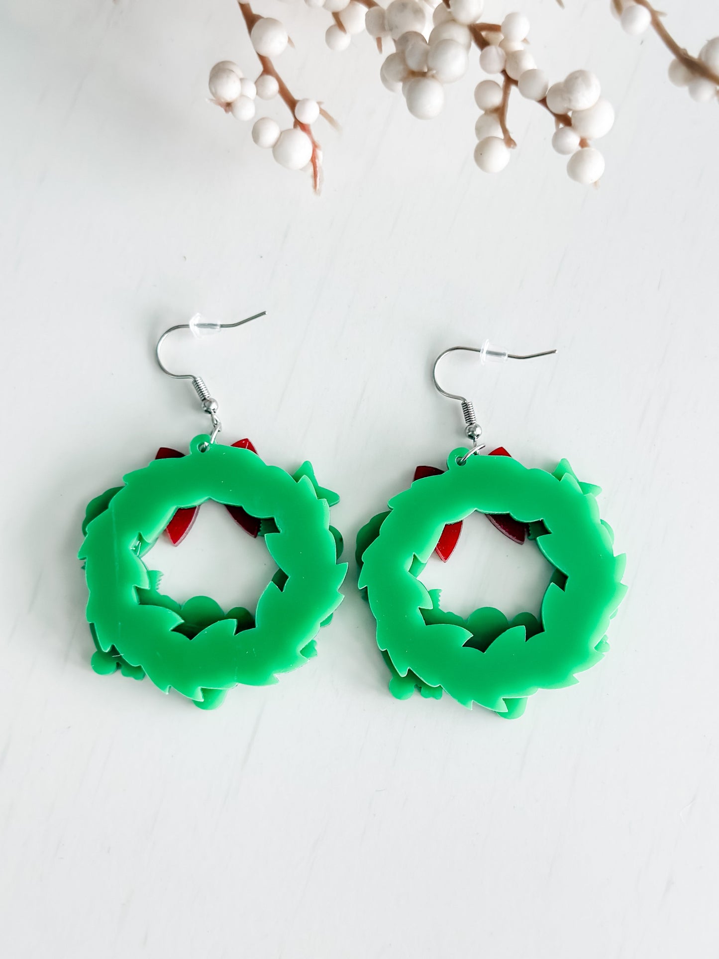 "All Things Christmas" Wreath Earrings