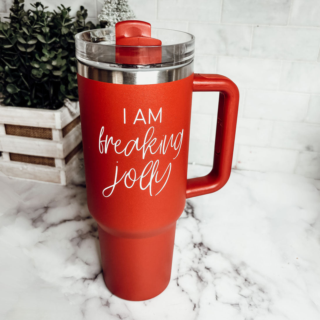 Funny Christmas tumbler gifts for men usa
Local Christmas gift tumbler - I am freaking jolly 40oz red green
Domestic Christmas drinkware - I am freaking jolly holiday tumbler 40oz