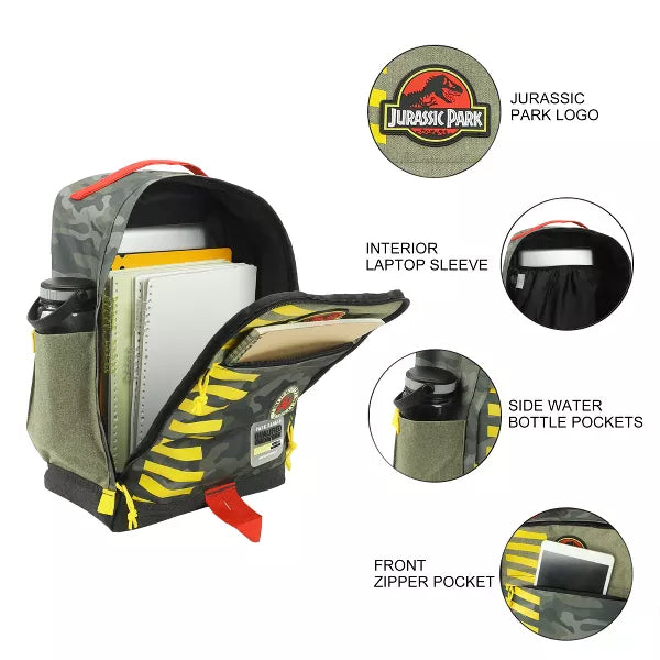 Jurassic Park Ranger Camo 16" Backpack