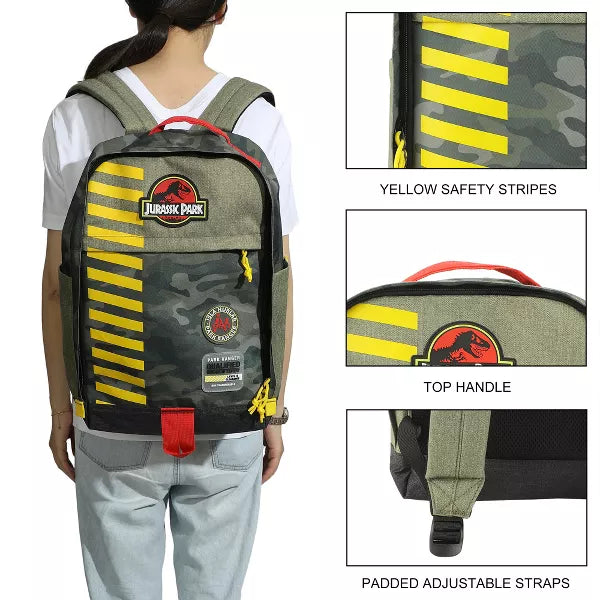 Jurassic Park Ranger Camo 16" Backpack