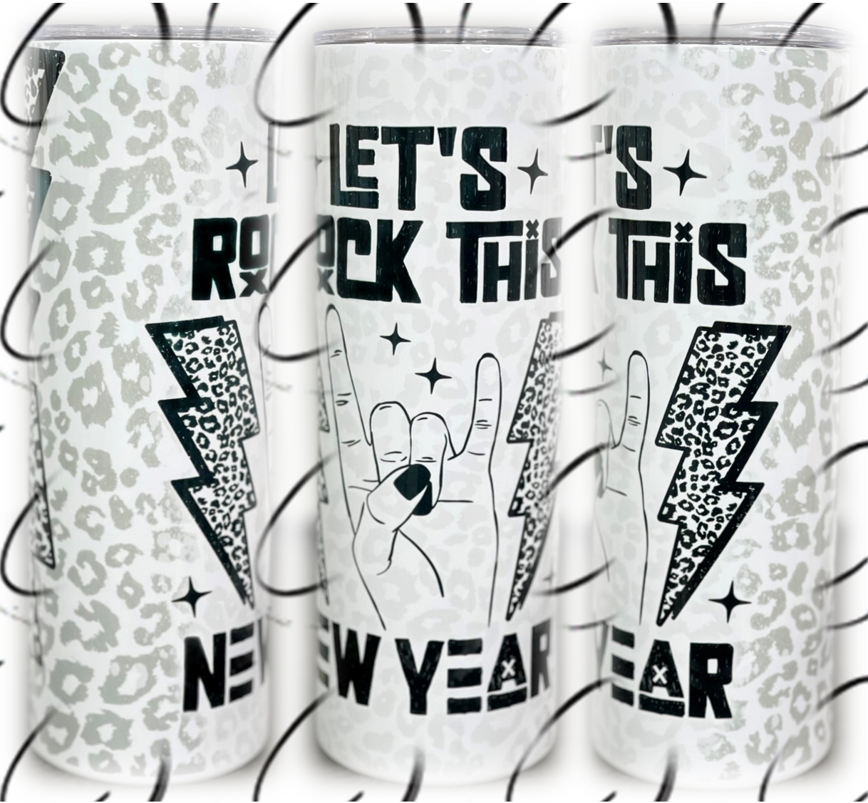 Let's Rock This New Year 20oz Skinny Tumbler