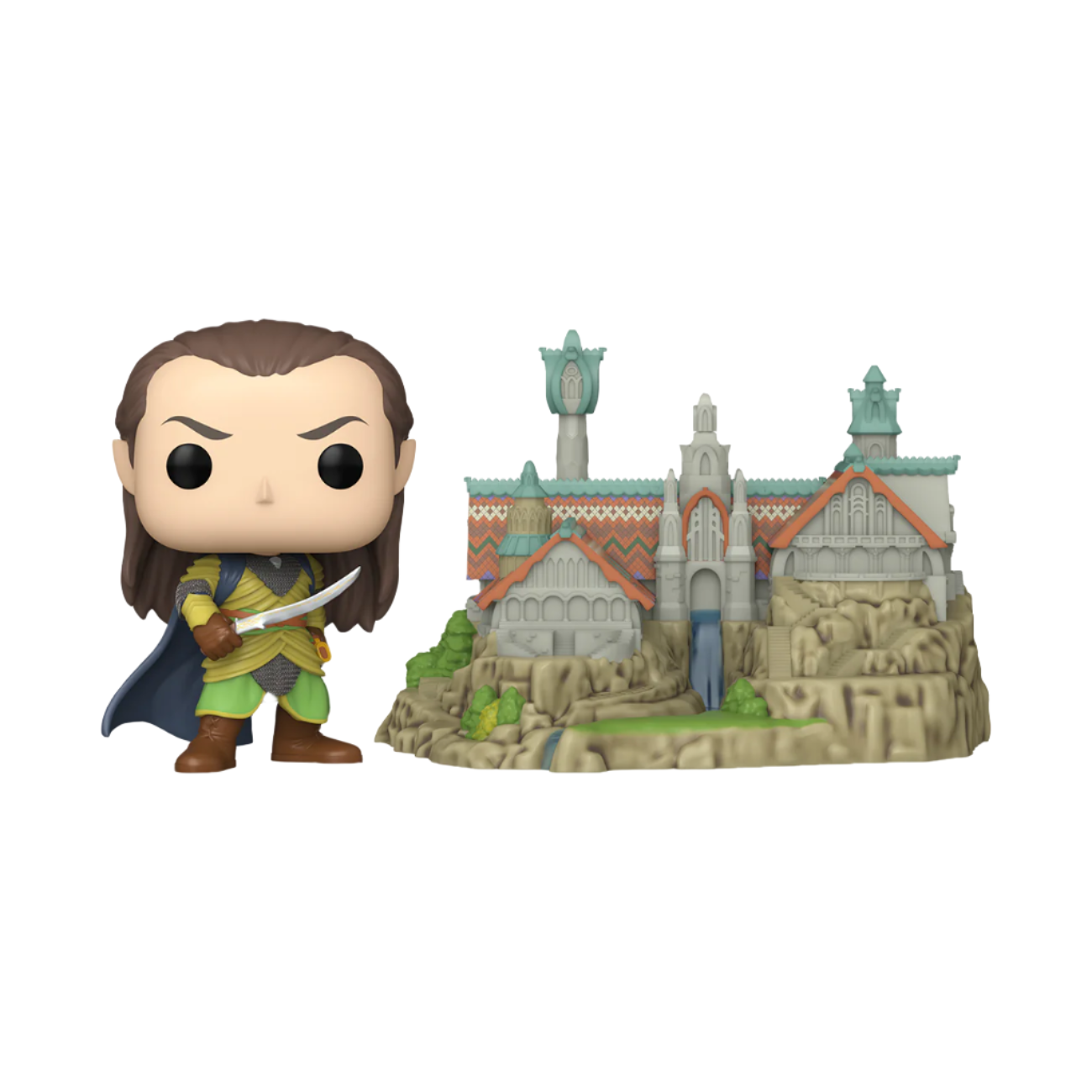 Lord of the Rings Elrond with Rivendell Funko Pop! Town Set