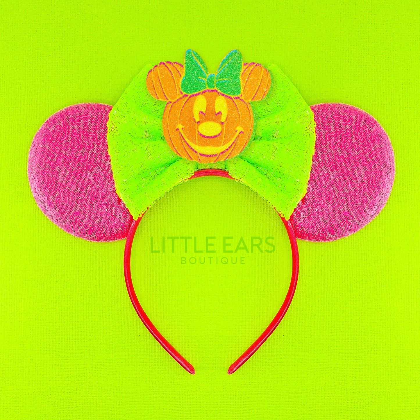 Neon Minnie Pumpkin Ears